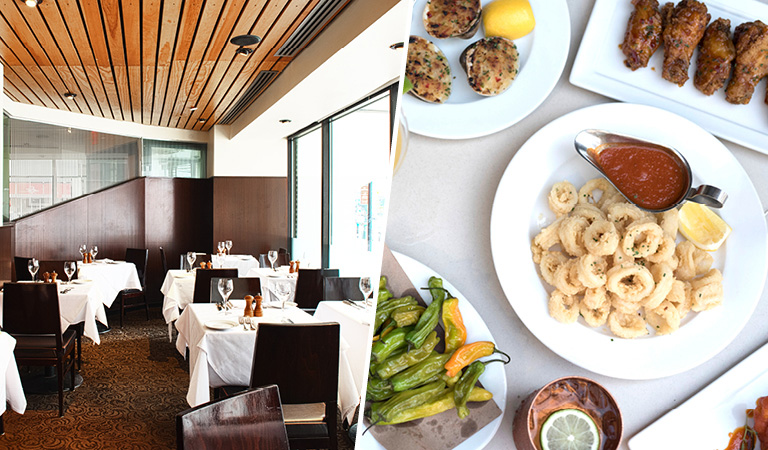 Alcove event space and appetizers